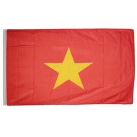 Drapeaux nationaux des pays d'Asie 3x5 pieds en polyester pour l'extérieur Vietnam, Philippines, Thaïlande, Brunei, Cambodge, Singapour
