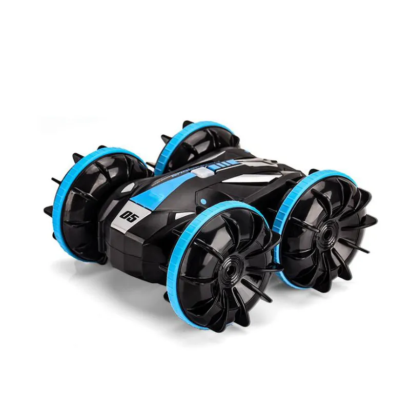 MJ OEM/ODM 2.4GHz Remote Control Stunt Car 360 Degree Rotating Double-sided 4WD RC Stunt Amphibious Car for Kids