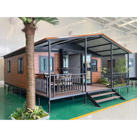 Maison conteneur extensible à double aile, cabane mobile pour hébergement, étanche, avec revêtement de sol SPC étanche Yuhong pour le tourisme