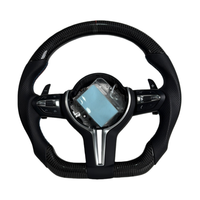 Volant en cuir en fibre de carbone pour BMW F10 F20 M3X1 X5 X6 X4 F30 F32 F33 F34 F35 X3 F25 F36 F80 F2 F22 F23 E46 E90 E60