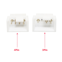 Kabel Splitter kipas PWM Motherboard PC, kabel ekstensi kipas pendingin CPU 4-Pin ganda 1 ke 2 dengan kontrol kecepatan