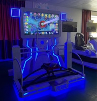 Máquina de Esquí 9D VR, Equipo Deportivo de Interior con Marco Metálico para Parques de Atracciones y Áreas de Juego Comerciales