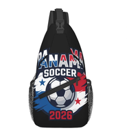 Sac bandoulière personnalisé de haute qualité avec drapeau du Panama, logo personnalisé, sac de poitrine, sac à dos bandoulière, sac de voyage