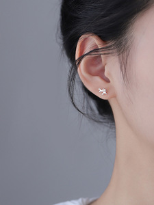 <span class=keywords><strong>Orecchini</strong></span> a Perno in <span class=keywords><strong>Argento</strong></span> Sterling <span class=keywords><strong>925</strong></span> con Zirconi Cubici, Design Animale Carino, per Ragazze, Regalo per Feste - Product Image 2