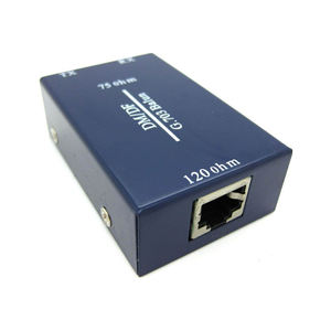 محول علبة من البلاستيك, G703 <span class=keywords><strong>Balun</strong></span> 75 أوم إلى 120 أوم أنثى BNC إلى RJ45 محول علبة من البلاستيك - Product Image 2