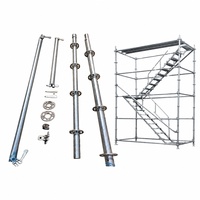 Système d'échafaudage Ringlock galvanisé avec plateformes pour la construction – Type d'échafaudage à anneaux