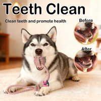 Jouet à mâcher en corde pour chien, résistant aux morsures, en coton, personnalisable, idéal pour la dentition des chiots et les jeux en extérieur