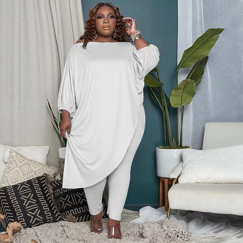 Completo Tuta Bianca Taglie Forti