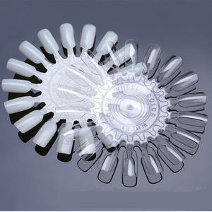 Kit Profesional de Práctica de Uñas Redondas de 18 Colores, Moldes Circulares <span class=keywords><strong>para</strong></span> Uñas con Tablero de Exhibición <span class=keywords><strong>para</strong></span> Muestras de Esmalte de Gel y Entrenamiento de Arte - Product Image 1