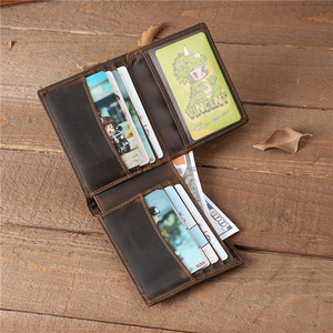 Biểu Tượng Tùy Chỉnh Người Đàn Ông Cổ Điển Da Chính Hãng Thẻ Chủ Ví Bifold Da Money Clip - Product Image 3