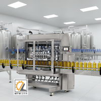 Machine de remplissage automatique d'huile de palme pour bouteilles de liquides visqueux MTW
