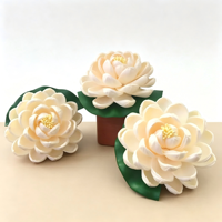 Décoration d'aromathérapie en rotin 100% naturel personnalisée, fleur de lotus zen, décoration de voiture et de maison, Halloween, décoration de fête de remise de diplôme, fleurs et plantes décoratives