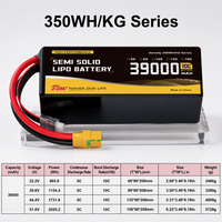 Batterie LiPo semi-solide TMK 6S/12S/13S/14S 39Ah 36Ah 33Ah pour applications d'éclairage, de drones FPV et de drones UAV