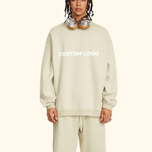 Sudadera Oversize con Estampado de Cuello Redondo para Hombre, Estilo Casual, Ajuste Regular, a la Moda, Impermeable, Cortavientos, 100% Algodón - Product Image 3