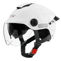 Casque de moto ABS demi-face à double visière, déverrouillage rapide, unisexe, pour adultes, pour motocross