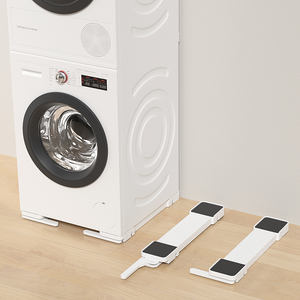 Support de base pour machine à laver Support élévateur, mobile, avec étagère de rangement Support de base mobile - Product Image 1