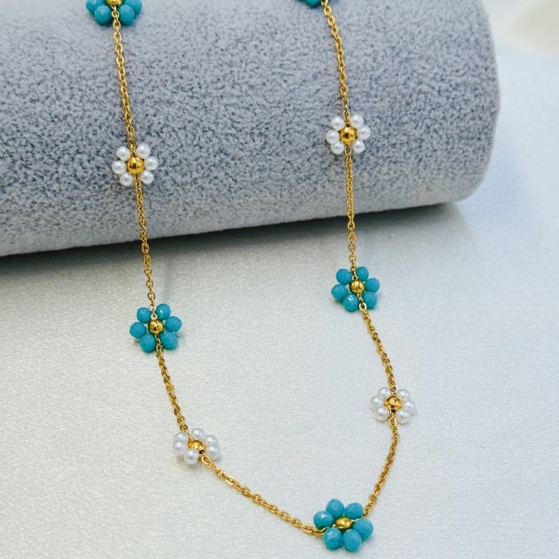 Vert pin doré + blanc perle