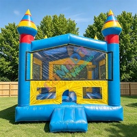 Château gonflable commercial Moonwalk en PVC, aire de jeux gonflable, château sauteur pour fêtes et usage scolaire