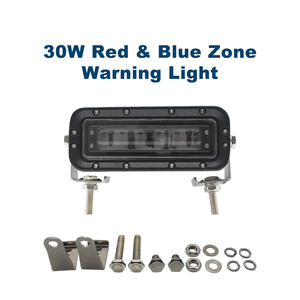 Luz de Trabajo <span class=keywords><strong>LED</strong></span>, Luz de Advertencia de Zona Roja, 30w de Alta Potencia, <span class=keywords><strong>LED</strong></span> <span class=keywords><strong>Osram</strong></span>, Carcasa de Aluminio Fundido, <span class=keywords><strong>Bombillas</strong></span> Aptas para Montacargas y Maquinaria Pesada - Product Image 1