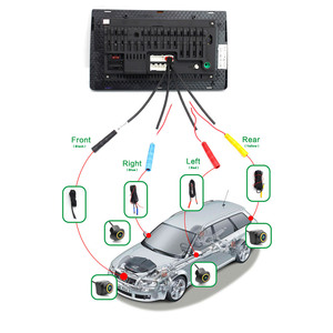 Caméra de recul panoramique AHD 1080P 360° avec capteur de recul, étanche IP68, vision nocturne pour <span class=keywords><strong>VW</strong></span>/A8 et Land Cruiser - Product Image 3