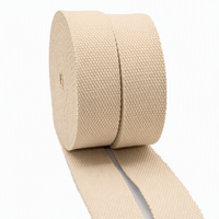 Sangle en coton brut épais de 2 mm SHANLI, largeur 3 cm, couleur unie