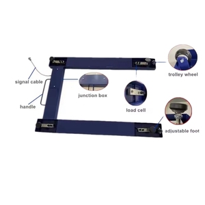 Báscula de perfil en U Veidt de 2000 kg con aprobación CE OIML, báscula de suelo en forma de U con A12E TCS-B, 2000 kg CE - Product Image 4