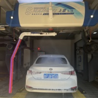Machine de lavage de voitures automatique avec distributeur de billets et paiement par carte pour fonctionnement sans surveillance