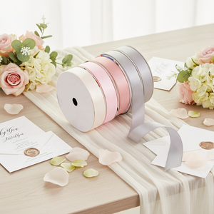 <span class=keywords><strong>ริบบิ้น</strong></span>โพลีเอสเตอร์ขายส่ง 100 หลา 196 สี <span class=keywords><strong>ริบบิ้น</strong></span>ซาตินหน้าเดียว/สองหน้า ขนาด 25 มม. ม้วน<span class=keywords><strong>ริบบิ้น</strong></span>สำหรับวันแม่ ดอกกุหลาบ - Product Image 3