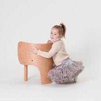 Chaise de Camping pliante de haute qualité pour enfants canapé en bois européen pour les repas scolaires en plein air pour bébés tout-petits avec des animaux