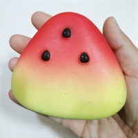Bestseller Jouet Squishy en PU à Rebond Lent, Réaliste, en Forme de Pain Hawaïen Carré, Doux et Compressible