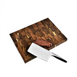 Grande planche à découper en bois d'acacia 40x30cm Épaisse Écologique Bloc à découper de cuisine - Product Image 1