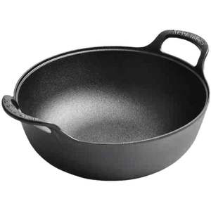Poêle à gaz antiadhésive double poignée <span class=keywords><strong>en</strong></span> <span class=keywords><strong>fonte</strong></span> avec couvercle <span class=keywords><strong>en</strong></span> bois de hêtre pour la cuisson du porridge et des ragoûts – Vente <span class=keywords><strong>en</strong></span> gros - Product Image 2