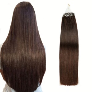 Extensions de cheveux humains Remy <span class=keywords><strong>Micro</strong></span>-Loop, qualité supérieure, livraison rapide, <span class=keywords><strong>prix</strong></span> de gros, cheveux raides comme des baguettes - Product Image 3