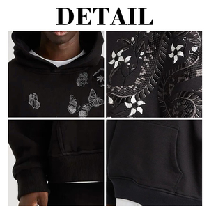 KingSen Ropa Urbana Unisex de Alta Calidad, Personalizada, de Invierno, Estilo Hip-Hop, Holgada, con Bordado Tridimensional, en Felpa Francesa - Product Image 6
