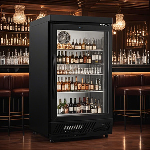 Beer Back Bar Cooler 1 Door 20" Commercial Refrigerator Black Paint Beverage Cooler Counter Height 33.-50.F Vol 88 Cu.m BT-900F - Product Image 5
