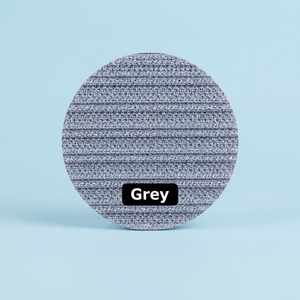 Tissu texturé extensible en maille côtelée double en polyester gris pour la confection de vêtements et de prêt-à-porter - Product Image 5