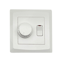 UK Standard One Gang Speed Dimmer Switch 10 ans de garantie Hotel Design Switch Socket Wall Electric Light Wall Switch