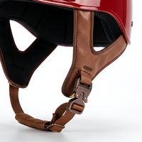 Casque de moto demi-couverture avec visière, style casquette de baseball, pour moto tout-terrain, scooter et cyclisme