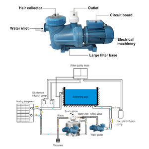 Su Faery yüksek basınç 110/220/380V 50/60Hz 0.5/1/1.5/Water elektrikli Motor yüzme havuzu pompası su sirkülasyonu için - Product Image 3