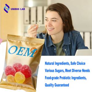 Gommes probiotiques <span class=keywords><strong>Bacillus</strong></span> Coagulans BC-39 stables à la chaleur pour la santé digestive, bonbons végétaliens personnalisés pour enfants et adultes - Product Image 2