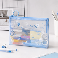 Étui personnalisé en PVC transparent pour papeterie, cadeaux, bougies, avec fermeture éclair jaune, pochette imprimée pour autocollants, cadres photo, crayons