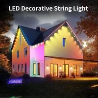 Éclairage extérieur LED RGB étanche IP67 en gros, lumières de gouttière, DC24V, adressable, corps en PC personnalisé, éclairage extérieur permanent