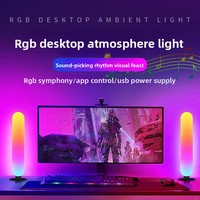 Luz Ambiental LED RGB para Escritorio, Sincronización con Música, Control por Aplicación, Ritmo de Música, Retroiluminación para TV, Monitor de PC, Dormitorio, CE RoHS