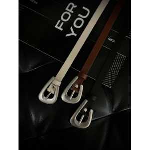 Cinturón de mujer Fiori, informal, de piel sintética, con hebilla de resina, tamaño estándar para ti - Product Image 1