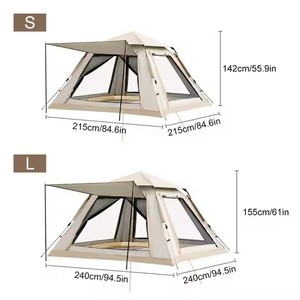 Carpa <span class=keywords><strong>de</strong></span> Camping Totalmente Ventilada y <span class=keywords><strong>a</strong></span> Prueba <span class=keywords><strong>de</strong></span> Mosquitos en Todos los Lados, Carpa Familiar para <span class=keywords><strong>Playa</strong></span> con Protección Solar y Vista Panorámica - Product Image 2