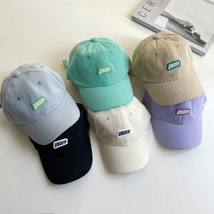 韩版超宝儿童时尚夏季字母男女通用帅气帽婴儿棒球帽6片100% 纯棉3D刺绣常见 - Product Image 1