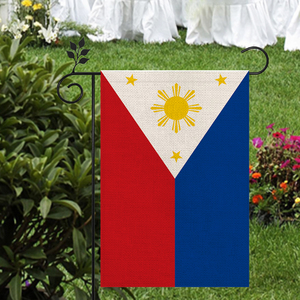 Drapeau des Philippines en lin de haute qualité pour l'extérieur, 12*18 pouces, plus de styles au choix - Product Image 5