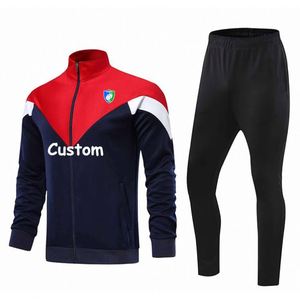 Top Quality New Design Long Sleeve Football Training Jogging Suits 100% Polyester Windbreaker Custom <b>Soccer</b> Tracksuit - Product Image 1