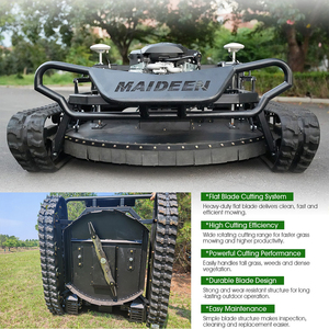 Livraison gratuite, tondeuse à gazon robotisée télécommandée, <span class=keywords><strong>moteur</strong></span> diesel CE EPA, chenilles en caoutchouc agricoles - Product Image 2