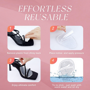 Coussinets en <span class=keywords><strong>silicone</strong></span> pour l'avant-pied, sandales à talons hauts, coussinets pour les orteils, chaussures pour femmes, soulagement de la douleur pour les longues périodes debout - Product Image 6